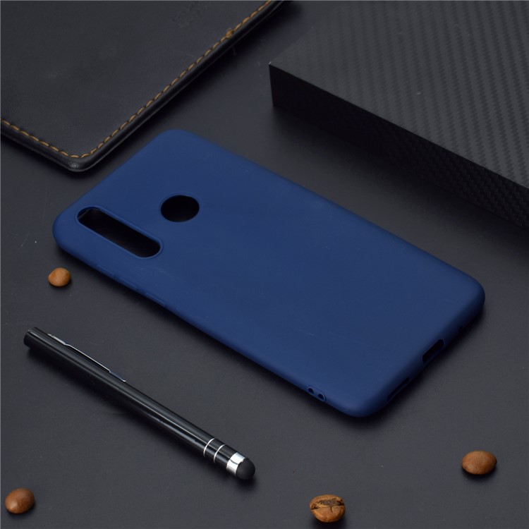 Anti-fingerprint Matte TPU Protector Phone Shell for Huawei nova 4 - Dark Blue-6