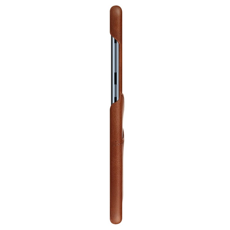 IMAK Ruiyi Card Holder Series Leather Coated Plastic Hard Cover for Huawei Honor View 20 / V20 - Brown-5