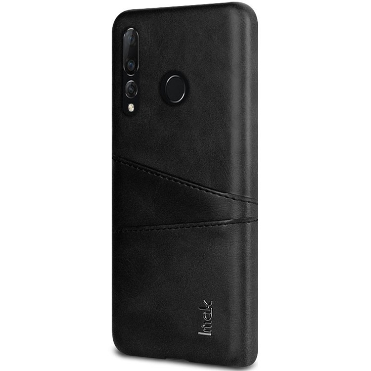 IMAK Ruiyi Card Holder Series Leather Coated PC Hard Case for Huawei nova 4 - Black-3