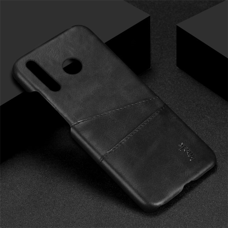 IMAK Ruiyi Card Holder Series Leather Coated PC Hard Case for Huawei nova 4 - Black-6