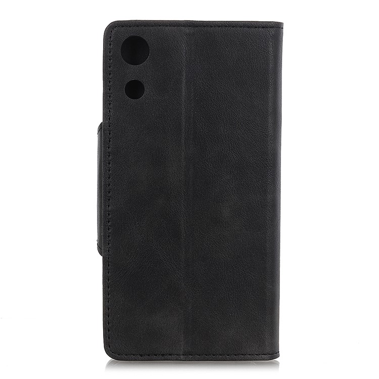 PU Leather Wallet Stand Mobile Case for Huawei Honor Play 8A - Black-3