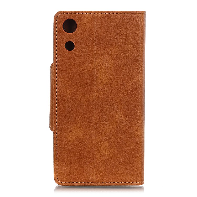 PU Leather Wallet Stand Cellphone Shell for Huawei Honor Play 8A - Brown-3