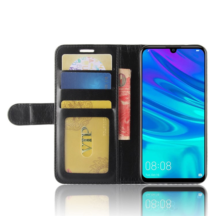 Crazy Horse PU Leather Stand Wallet Flip Case for Huawei Y7 (2019) - Black-5