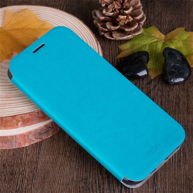 MOFI Rui Series Leather Stand Flip Case for Huawei P9 - Blue-2