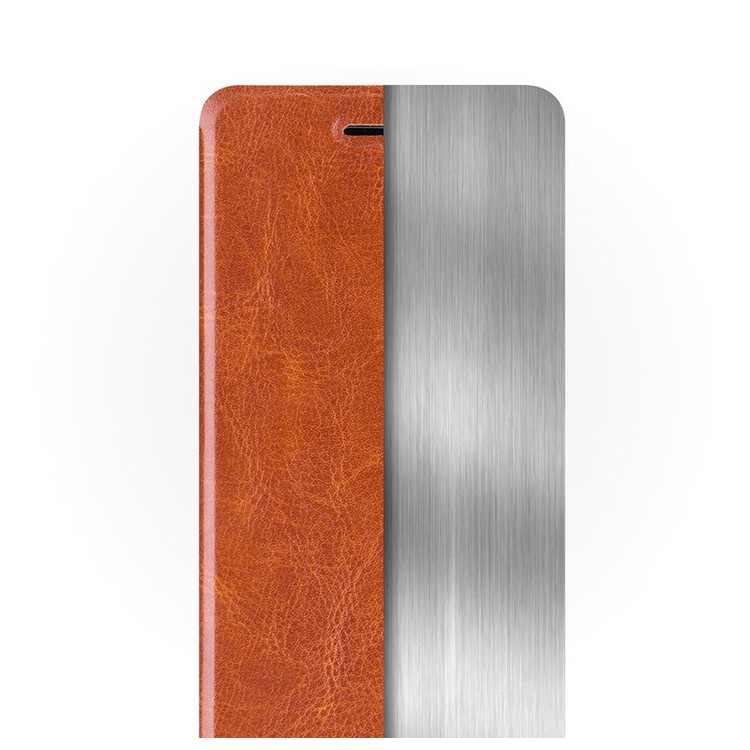 MOFI Rui Series Leather Stand Protective Case for Huawei P9 - Brown-2