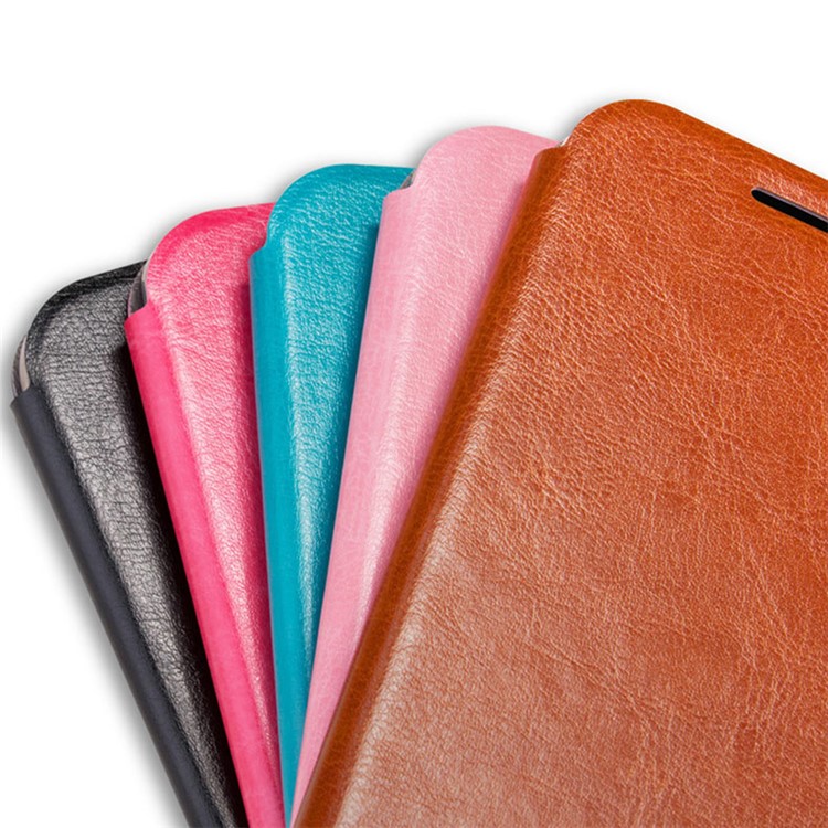 MOFI Rui Series Leather Stand Protective Case for Huawei P9 - Brown-5
