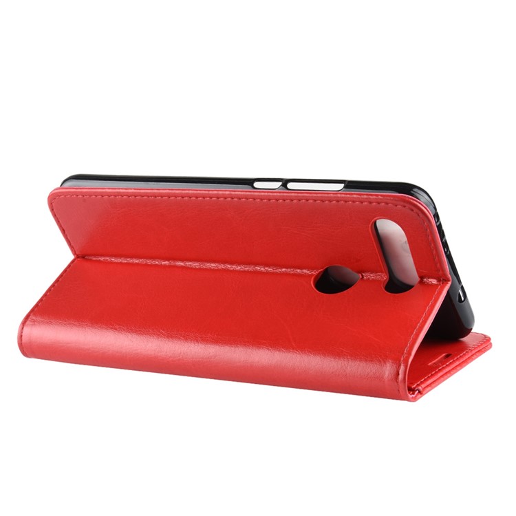 Crazy Horse Leather Mobile Phone Case for Huawei Honor View 20/Honor V20 - Red-6