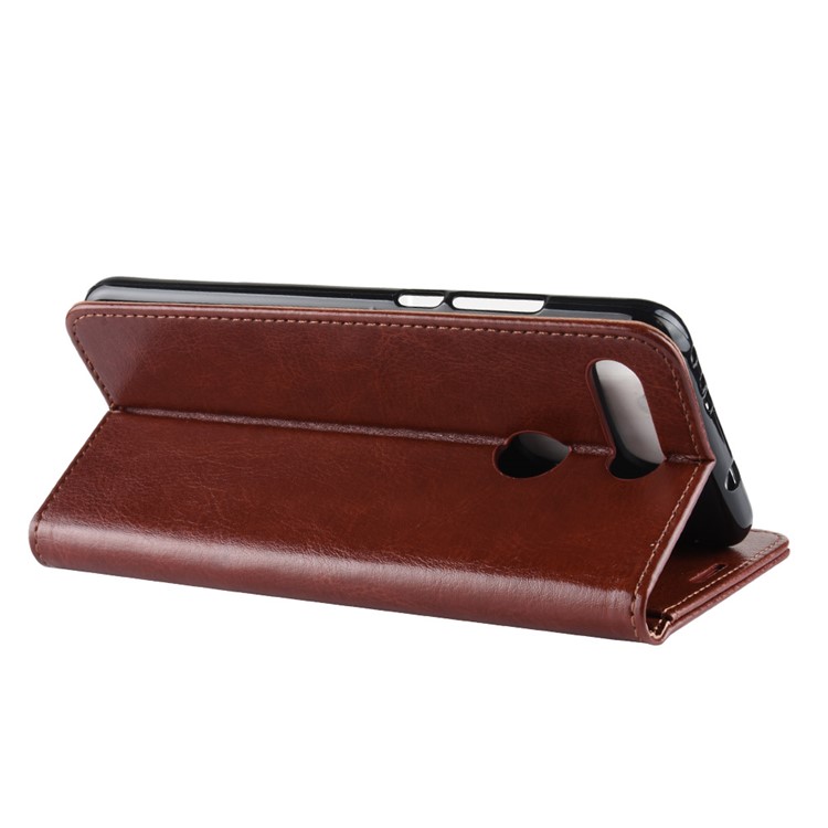 Crazy Horse Protective Leather Phone Shell for Huawei Honor View 20/Honor V20 - Brown-6