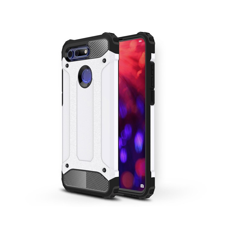 Armor Guard Plastic + TPU Hybrid Case for Huawei Honor View 20 / Honor V20 - White-1