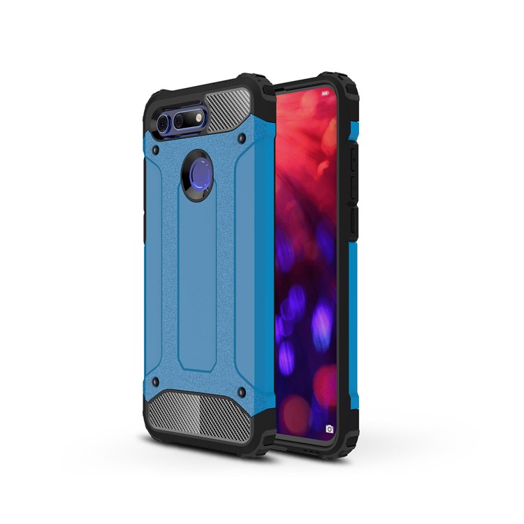 Armor Guard Plastic + TPU Hybrid Mobile Phone Case for Huawei Honor View 20 / Honor V20 - Baby Blue-1