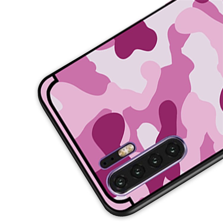 NXE Camouflage Pattern PC TPU Hybrid Case for Huawei P30 Pro - Pink-4