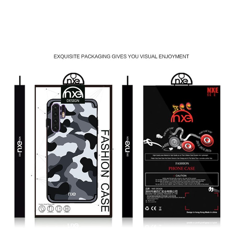 NXE Camouflage Pattern PC TPU Hybrid Back Case for Huawei P30 Pro - Grey-6