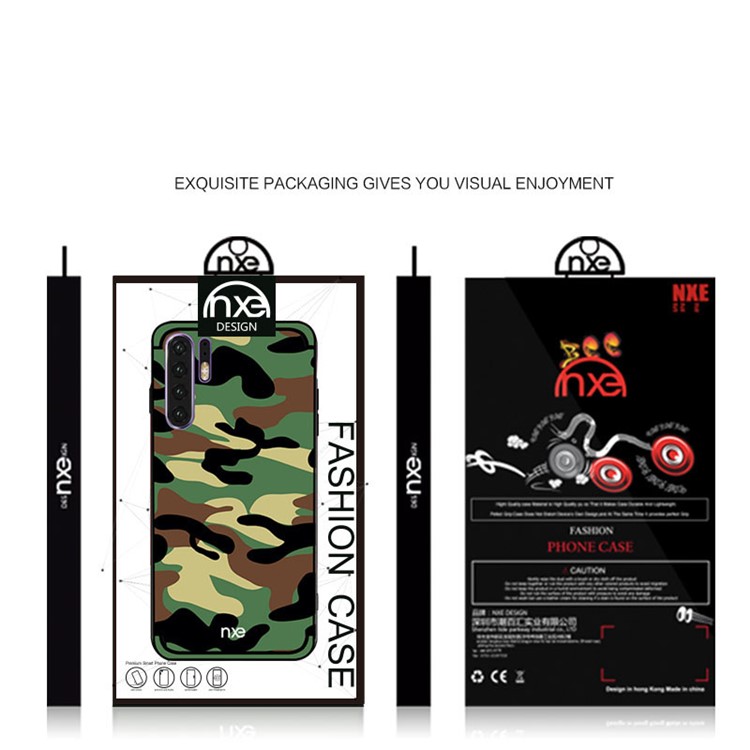 NXE Camouflage Pattern PC TPU Hybrid Case Accessory for Huawei P30 Pro - Green-6