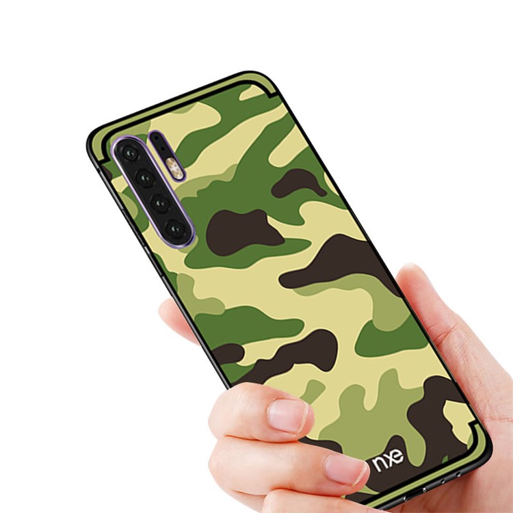 NXE Camouflage Pattern PC TPU Combo Phone Case for Huawei P30 Pro - Light Green-2