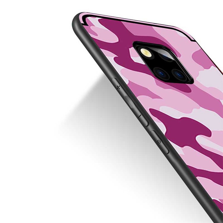 NXE Camouflage Pattern PC TPU Hybrid Case for Huawei Mate 20 - Pink-3