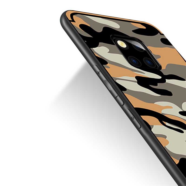 NXE Camouflage Pattern PC TPU Hybrid Phone Case for Huawei Mate 20 - Orange-3