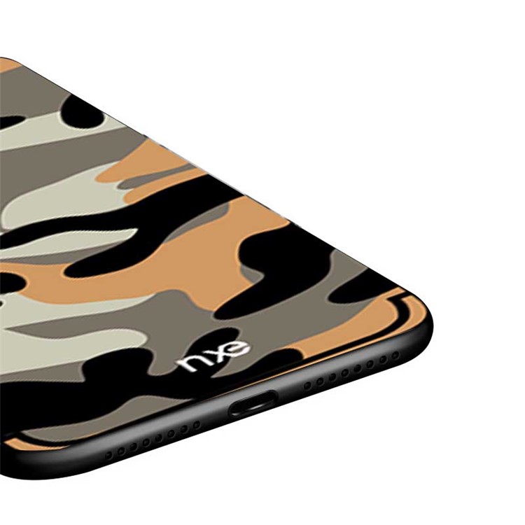 NXE Camouflage Pattern PC TPU Hybrid Phone Case for Huawei Mate 20 - Orange-5