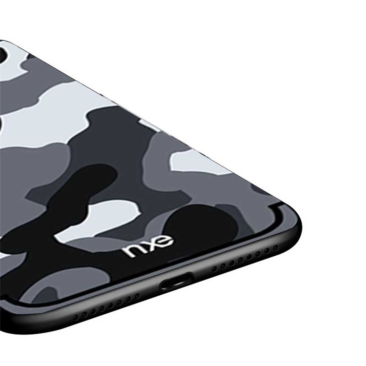 NXE Camouflage Pattern PC TPU Hybrid Cover Case for Huawei Mate 20 - Grey-5