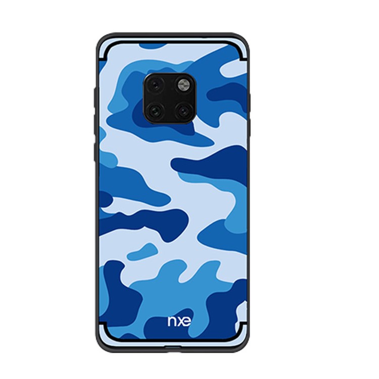 NXE Camouflage Pattern PC TPU Hybrid Protection Case for Huawei Mate 20 - Blue-1