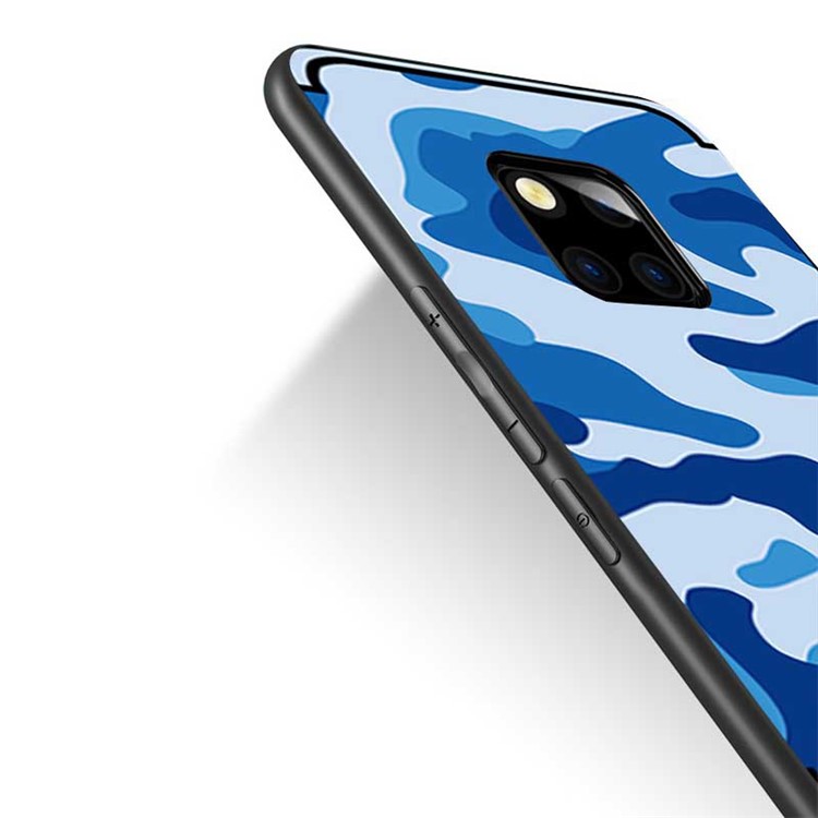 NXE Camouflage Pattern PC TPU Hybrid Protection Case for Huawei Mate 20 - Blue-3