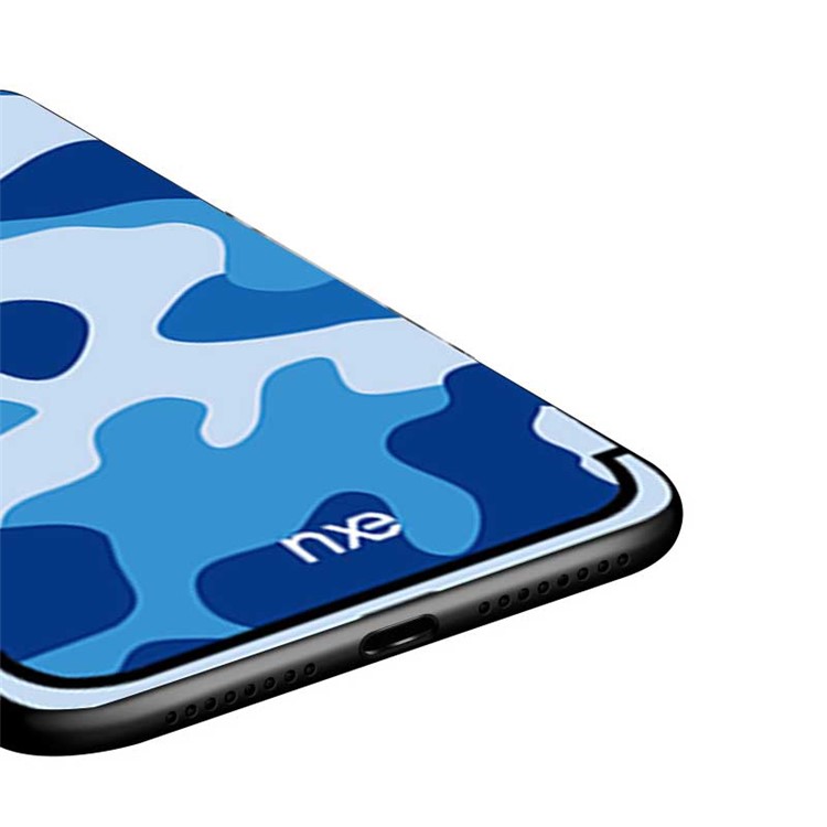NXE Camouflage Pattern PC TPU Hybrid Protection Case for Huawei Mate 20 - Blue-5