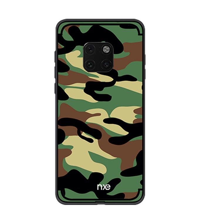 NXE Camouflage Pattern PC TPU Combo Case for Huawei Mate 20 - Green-1