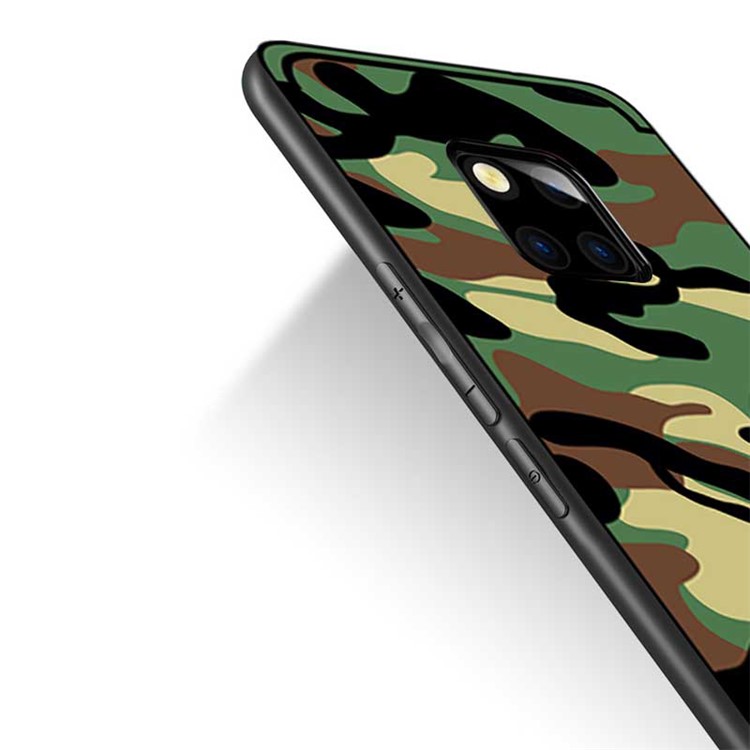 NXE Camouflage Pattern PC TPU Combo Case for Huawei Mate 20 - Green-3