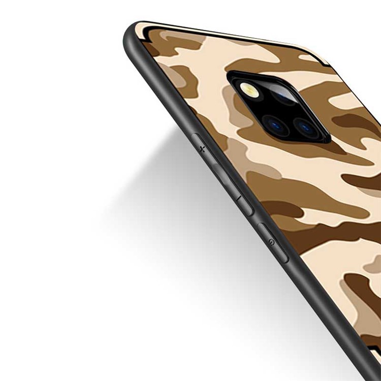 NXE Camouflage Pattern PC TPU Combo Cover Case for Huawei Mate 20 - Brown-3
