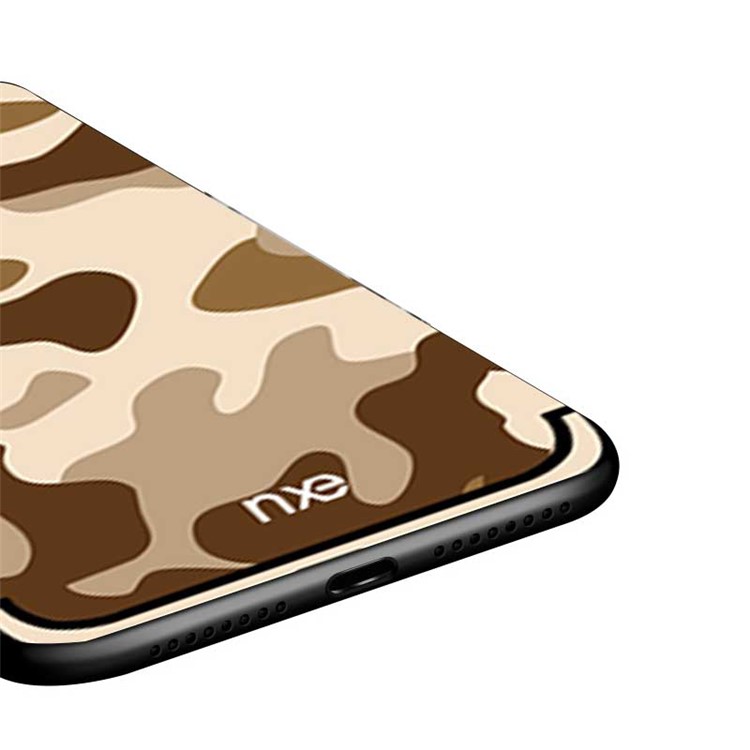 NXE Camouflage Pattern PC TPU Combo Cover Case for Huawei Mate 20 - Brown-4