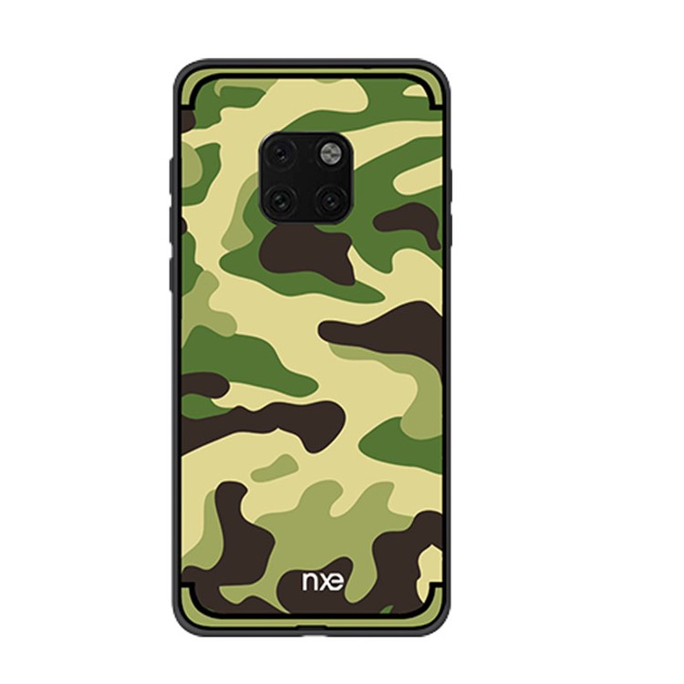 NXE Camouflage Pattern PC TPU Hybrid Case for Huawei Mate 20 - Light Green-1