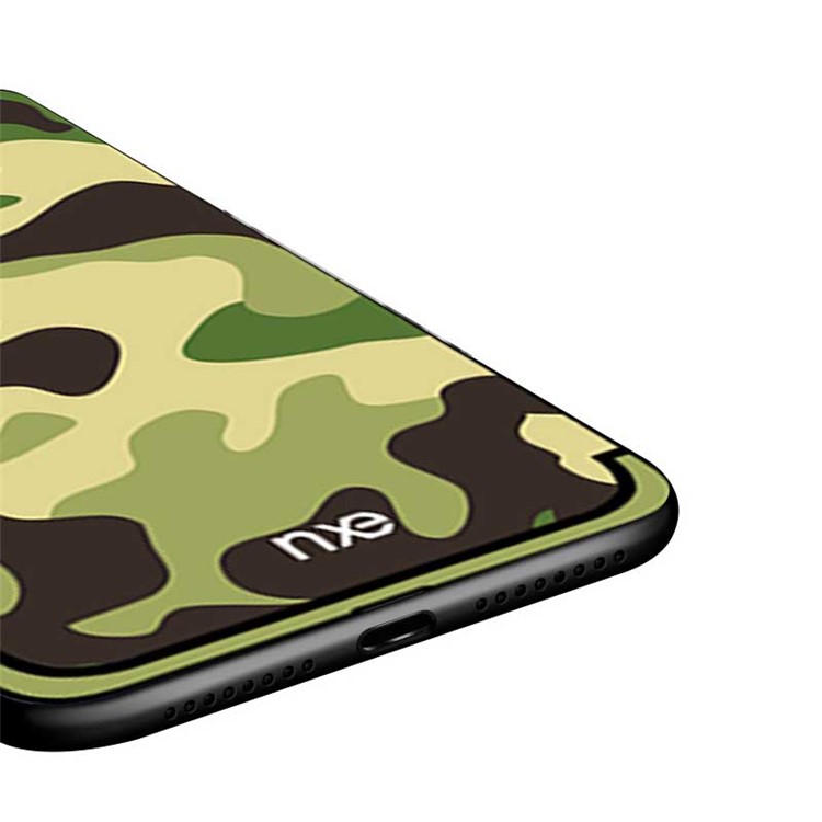 NXE Camouflage Pattern PC TPU Hybrid Case for Huawei Mate 20 - Light Green-5