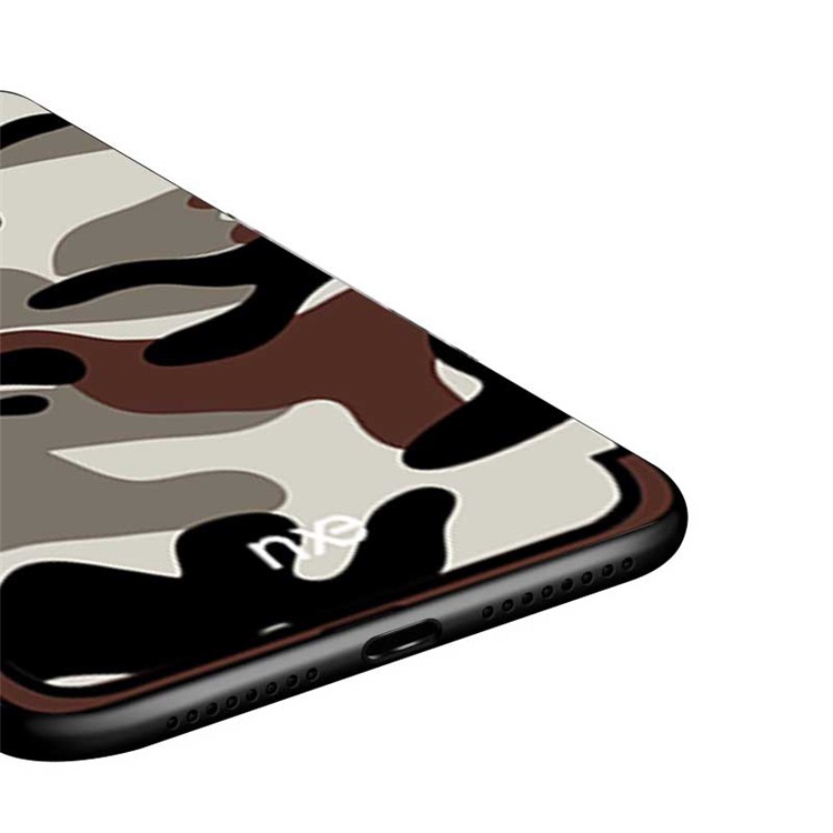 NXE Camouflage Pattern PC TPU Hybrid Case Shell Cover for Huawei Mate 20 - Coffee-5