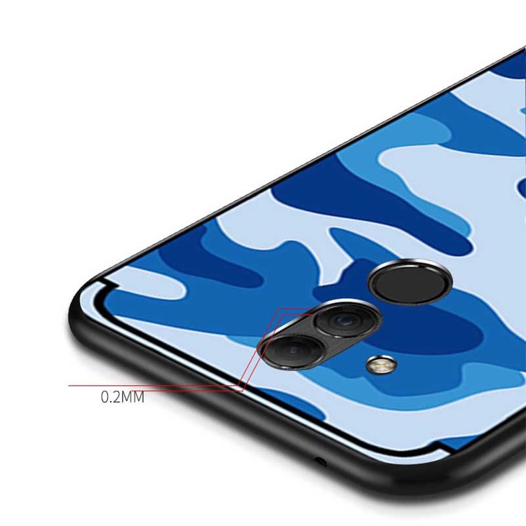 NXE Camouflage Pattern PC TPU Combo Case for Huawei Mate 20 Lite - Blue-4