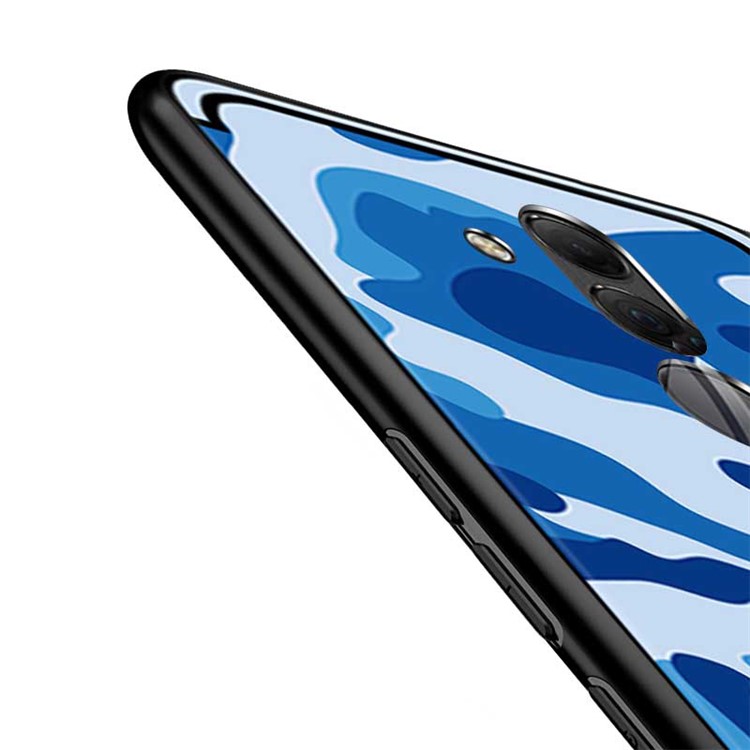 NXE Camouflage Pattern PC TPU Combo Case for Huawei Mate 20 Lite - Blue-5