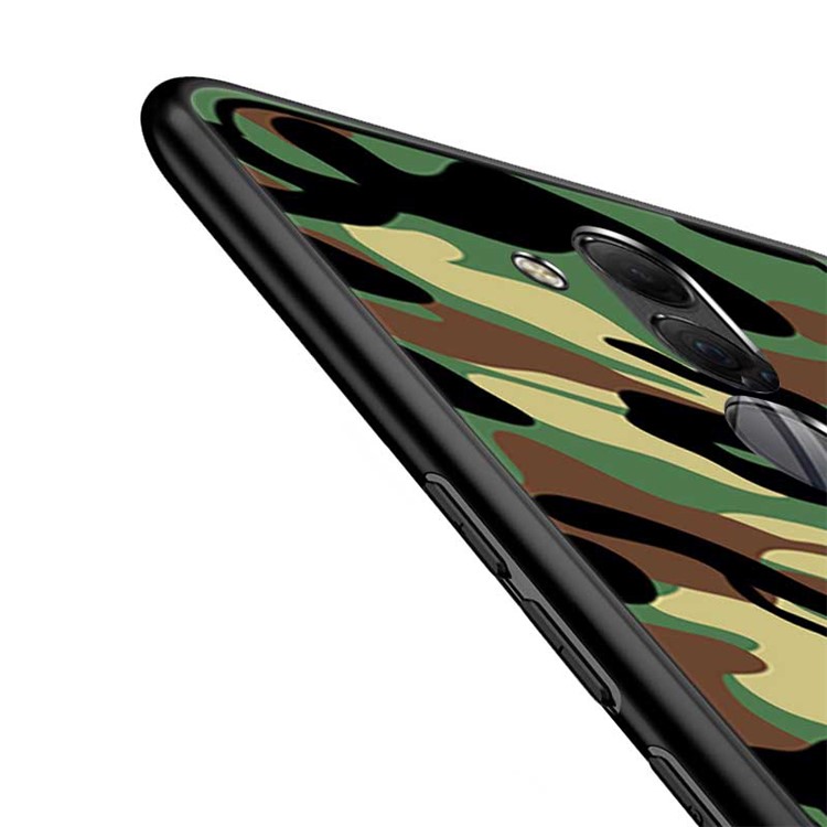 NXE Camouflage Pattern PC TPU Hybrid Protective Case for Huawei Mate 20 Lite - Green-5