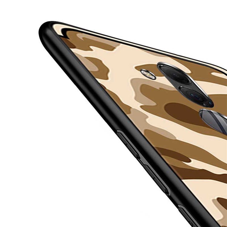 NXE Camouflage Pattern PC TPU Combo Shell Case for Huawei Mate 20 Lite - Brown-5