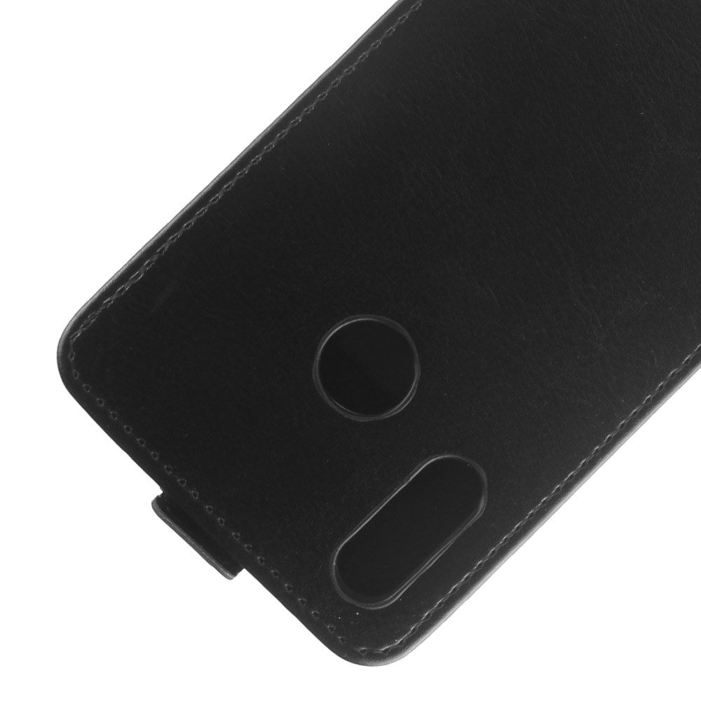 Crazy Horse Vertical Flip PU Case de Cuero Para Huawei P30 Lite - Negro-3