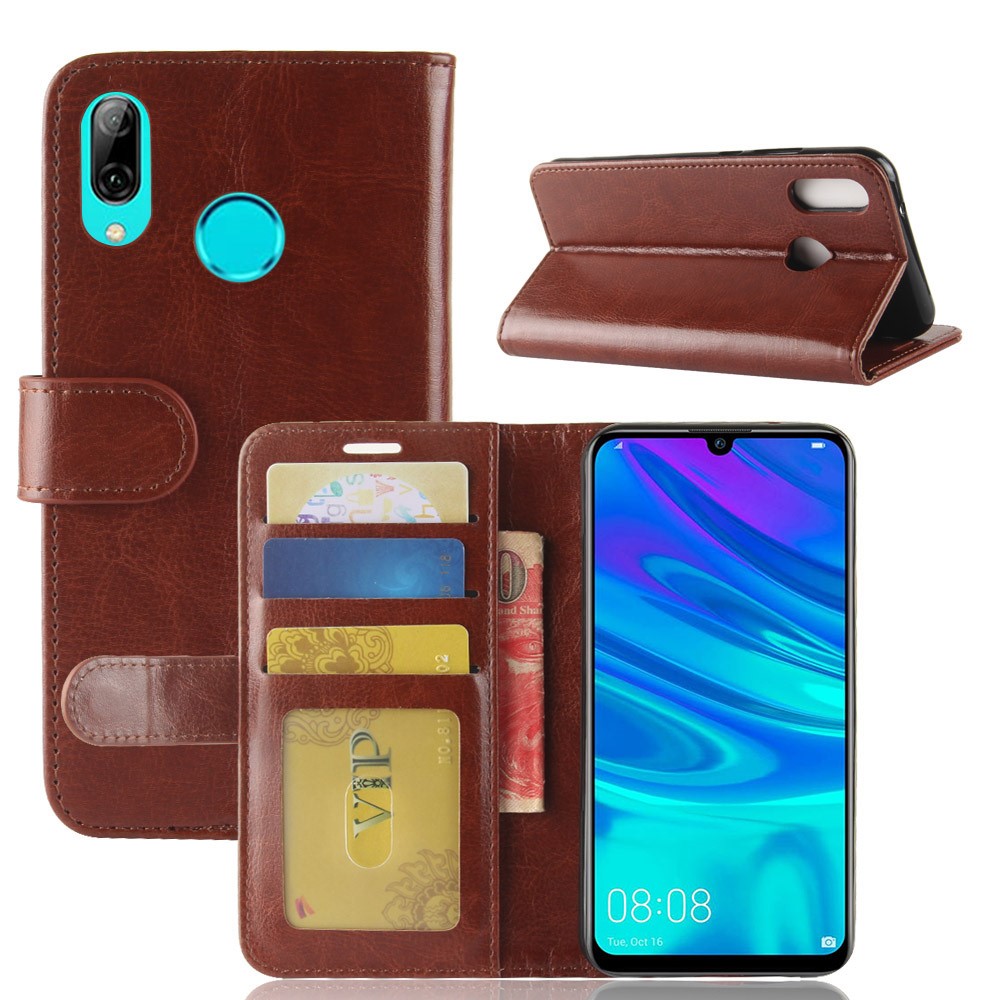 Crazy Horse PU Leather Mobile Phone Cover Shell for Huawei P30 Lite - Brown-2
