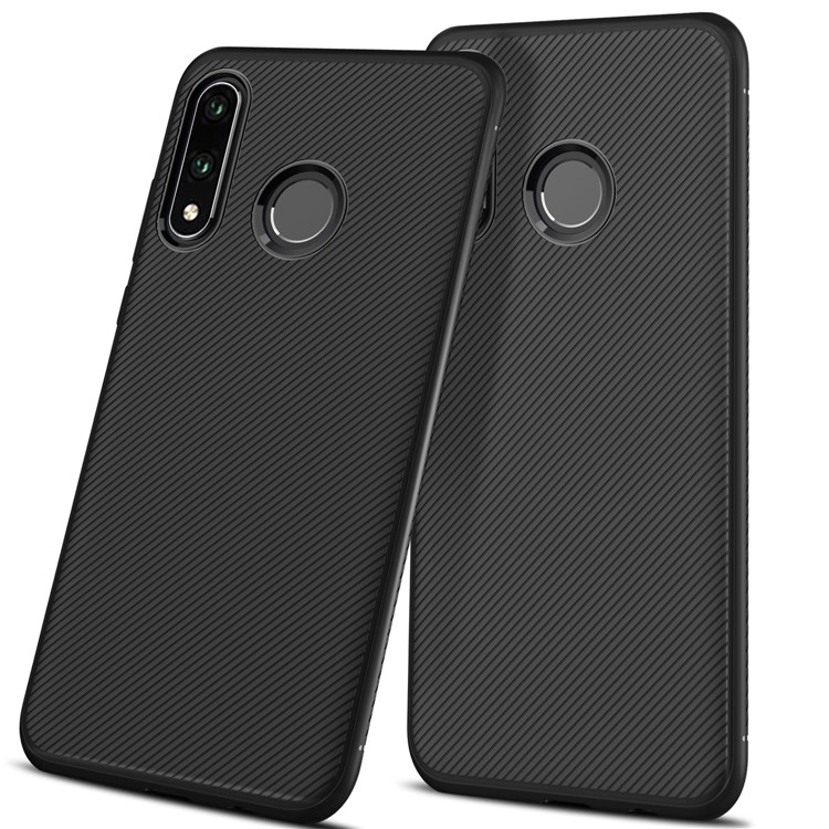 Jazz Series Twill Texture TPU Case for Huawei P30 Lite - Black-3