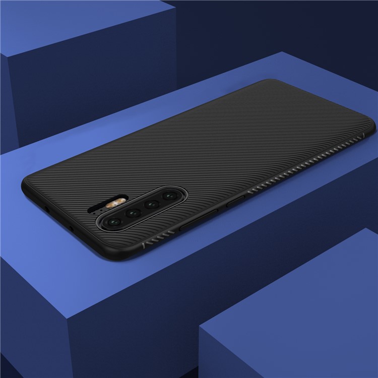 Jazz Series Twill Texture TPU Back Mobile Cover for Huawei P30 Pro - Black-9