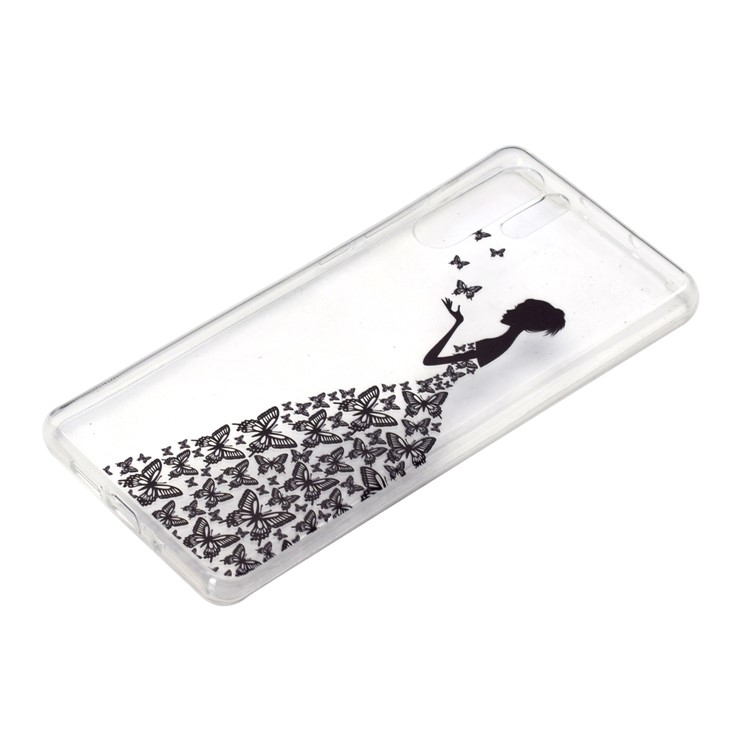 For Huawei P30 Pro Pattern Printing TPU Cell Phone Cover - Butterfly Girl-3