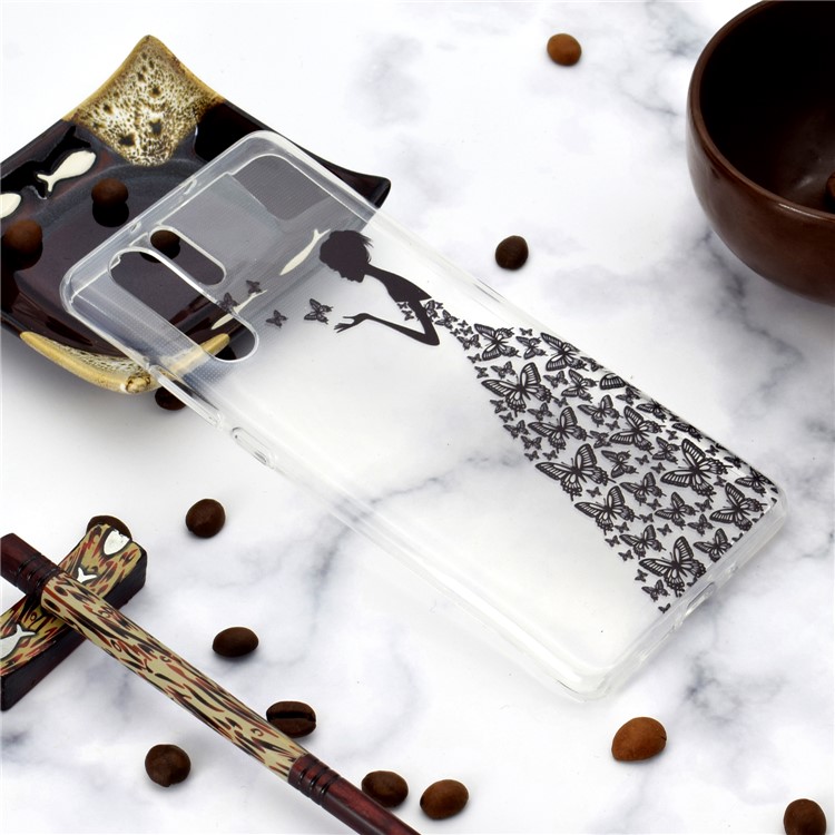 For Huawei P30 Pro Pattern Printing TPU Cell Phone Cover - Butterfly Girl-6