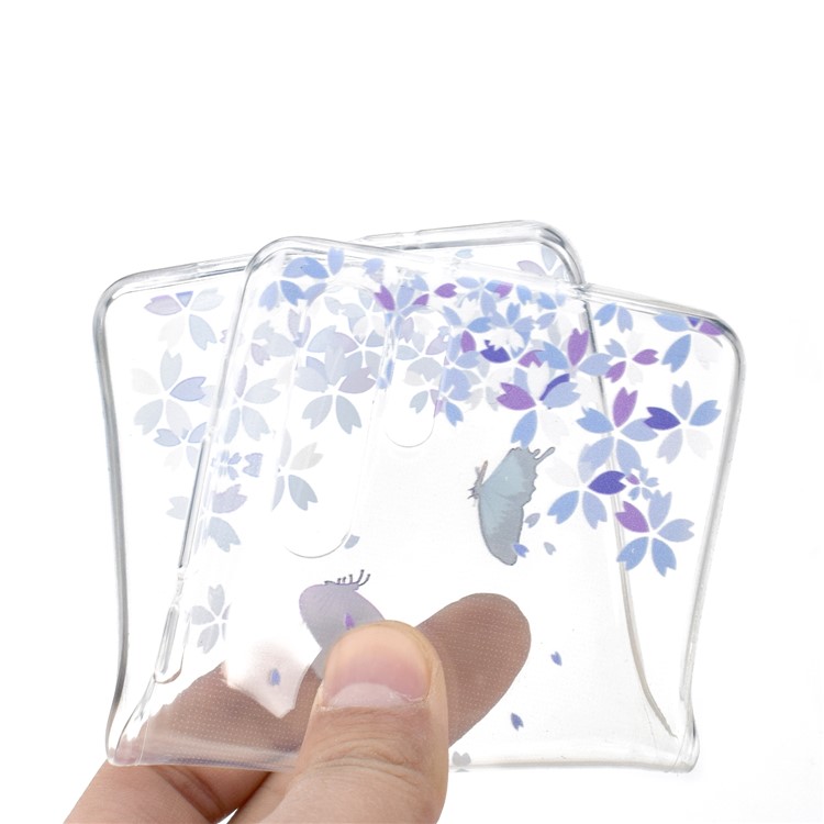 For Huawei P30 Pro Pattern Printing TPU Soft Mobile Case - Butterfly and Flower-5