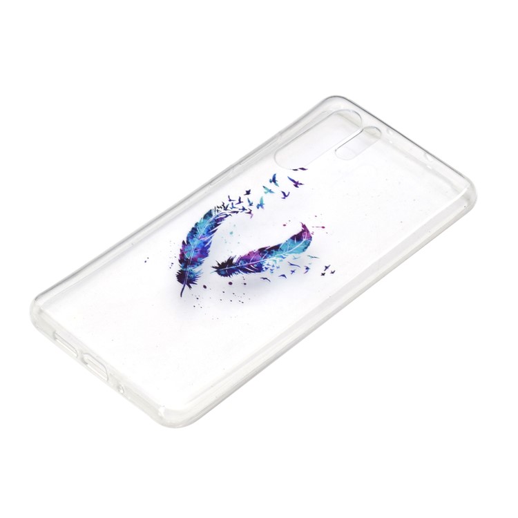 For Huawei P30 Pro Pattern Printing TPU Soft Mobile Cover - Feather and Bird-3