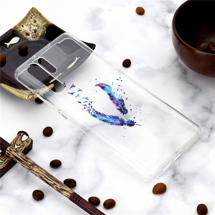 For Huawei P30 Pro Pattern Printing TPU Soft Mobile Cover - Feather and Bird-6