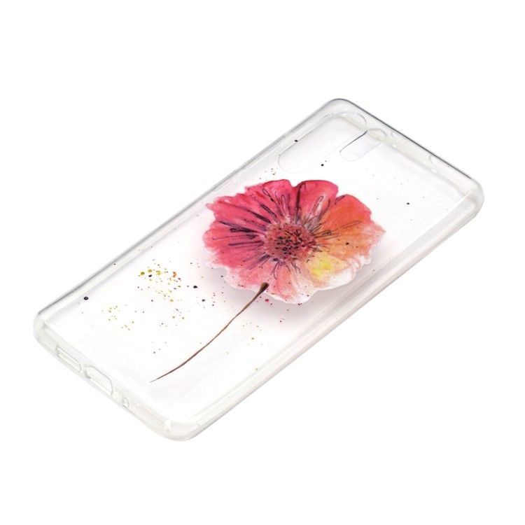 For Huawei P30 Pro Pattern Printing TPU Back Protector Cover - Vivid Flower-3