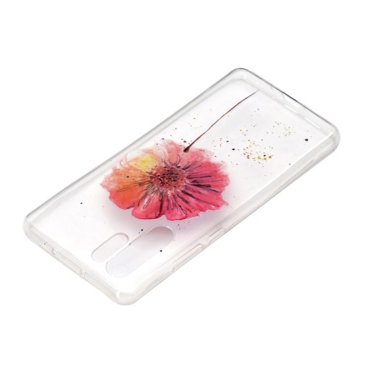 For Huawei P30 Pro Pattern Printing TPU Back Protector Cover - Vivid Flower-4