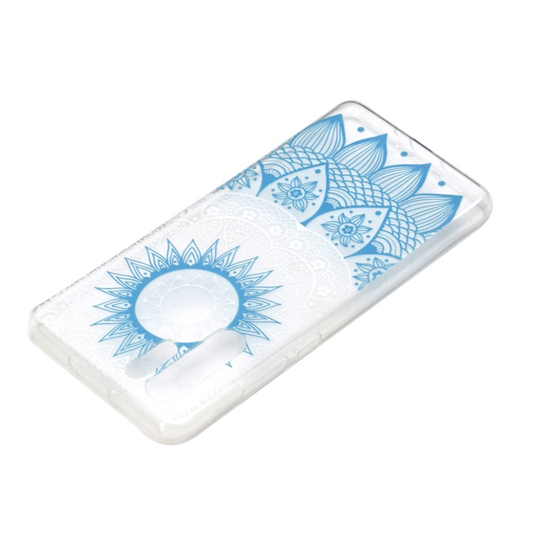 For Huawei P30 Pro Pattern Printing TPU Mobile Casing Shell - Blue Mandala-4