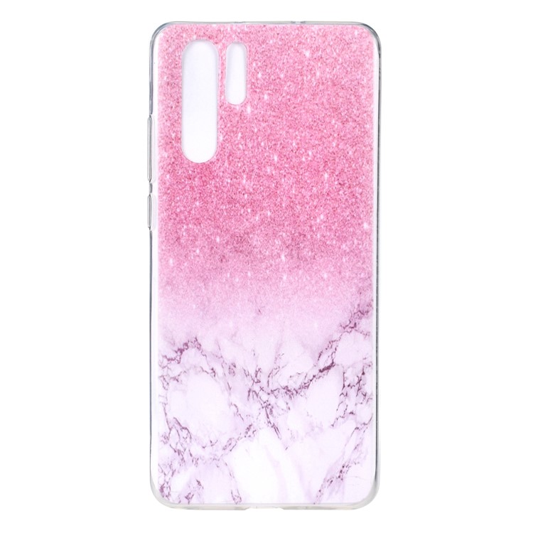 For Huawei P30 Pro Pattern Printing TPU Case Cover - Marble Texture-2
