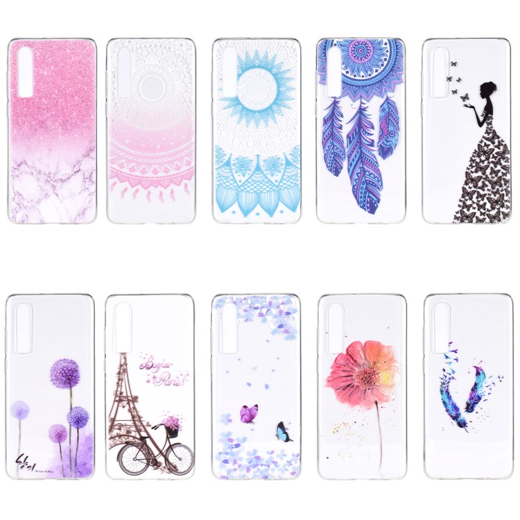 Pattern Printing Soft TPU Case for Huawei P30 - Marble Texture-7